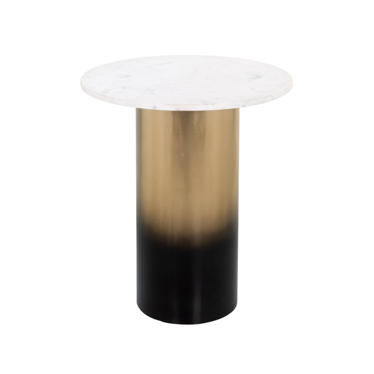 OROA Alfie Marble Top Pedestal End Table Wayfair
